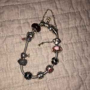 Pandora bracelet with all of the charms!